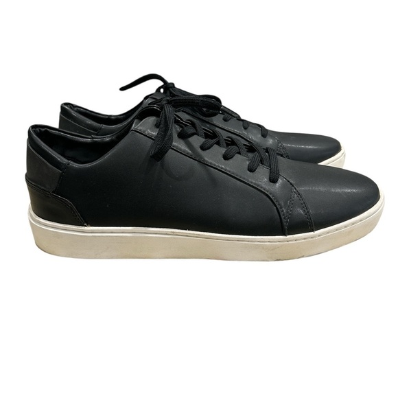 Thousand Fell Men's Lace Up Sustainable Bio Minimalist Sneakers in Black - 12 - Picture 3 of 12